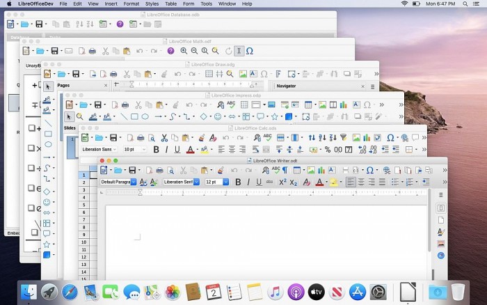 [图]LibreOffice 7.0首个版本发布：增强和微软Office文档兼容性