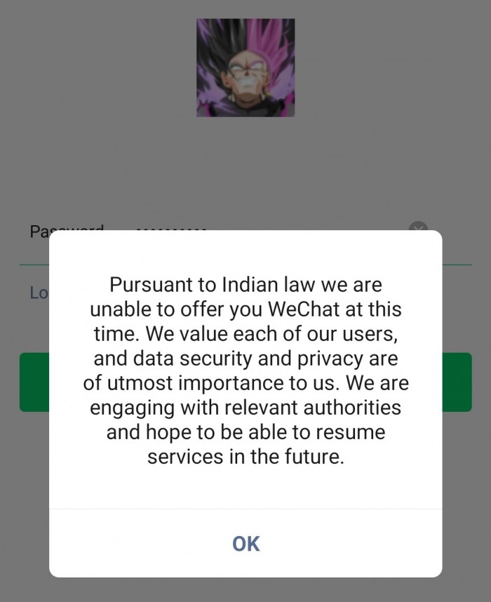 微信停止服务印度本地用户