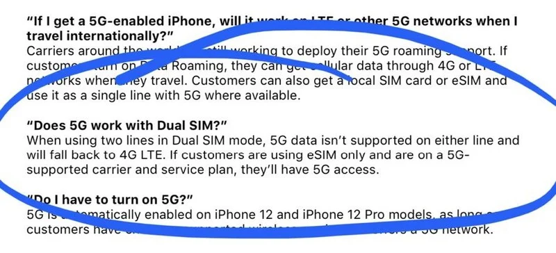 国行iPhone 12/12 Pro可实现5G+4G满血搭配