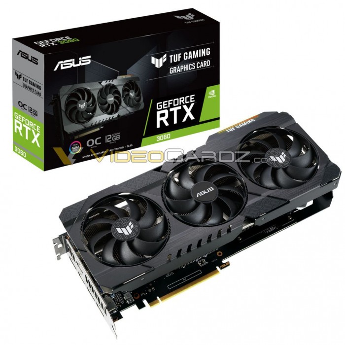 [图]华硕RTX 3060 TUF GAMING显卡曝光：12GB显存 预估售价349美元